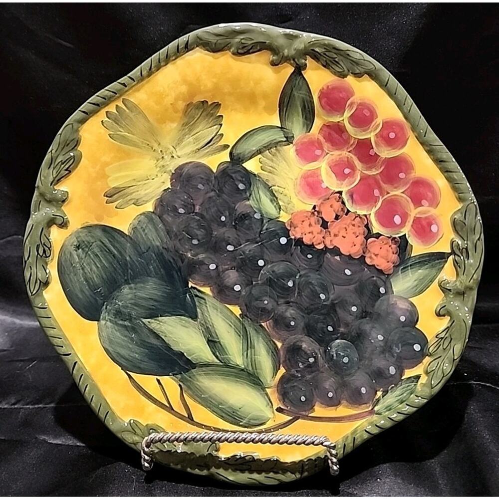 Raymond Waits Renaissance 8 1/2" Plate Fruit Design